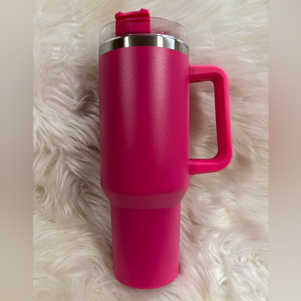 40 oz Hot Pink Stainless Steel Tumbler